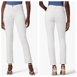 HUDSON Women's Nico Midrise Straight Leg Jean white size 31 NWT